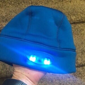 Kids LL Bean Winter Light-Up Hat/Beanie Royal blue